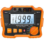 Rhg mh10 testeur de r�sistance d'isolement num�rique 0, 1 m? - 2000 m? m�gohmm�tre r�tro�clair� lcd tension ...