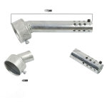 Rhg silencieux d'�chappement de moto universel 48mm r�glable db silencieux modifi� bouche ronde noyau ...