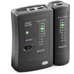 Rhg testeur de c�ble r�seau rj11 rj12 rj45 isdn lan - pour c�bles patch cat6 cat7 cat8 - testeur de cordon ...