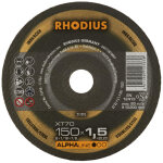 Rhodius - disque � tron�onner xt70 - gamme alpha inox - 150 - 1, 5 - 22, 23 - 41 - plat