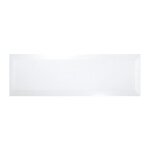 Ribesalbes - carrelage mtro biseaut 10x30 cm blanc brillant - 1. 02m