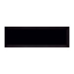 Carrelage m�tro biseaut� 10x30 cm noir mat - 1. 02m�