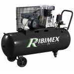 Ribimex - compresseur d'air 3cv cuve 100 litres courroie bi - cylindres prcomp3 / 100cr