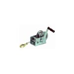 Treuil manuel remorque cable acier de 10m charge max 1100 / 2200 kgs Treuil manuel remorque cable acier de 10m charge max 1100 / 2200 kgs