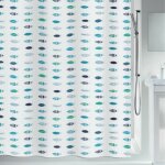 Spirella - rideau de douche polyester santarina 120x200cm bleu & blanc Spirella - rideau de douche polyester santarina 120x200cm bleu & blanc