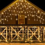 Rideau lumineux ext�rieur, guirlande lumineuse ext�rieure 10 m 400 led, rideau lumineux int�rieur �tanche ...