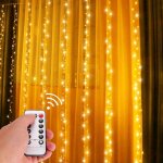 Rideau lumineux led 3 x 3 m, 300 guirlandes lumineuses led int�rieur / ext�rieur �tanche, guirlande lumineuse ...