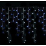 Rideau lumineux led stalactite - 6 m - blanc et bleu