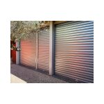 4m ? rideau m�tallique galvanis� motoris� 220v ? lames pleines 7 / 10�me ? largeur 3000mm ? hauteur 4000mm ...