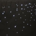 Fric lights and christmas - rideau stalactite extrieur 1185x52cm blanc froid + transfo - feeric lights ...