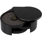 Rimmeur de verre 3 �tag�res tournantes noir pour bar - bo�te � assaisonnement cocktail sucre sel - accessoire ...