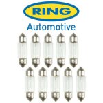 10x ampoules navettes 12v c5w sg8 - 5. 5d 11x38mm c5w