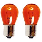 Ring - 2 ampoules bau15s - 12v - 21w - eclairage orange - plots decales - clignotants