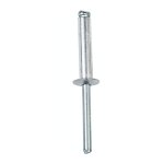 Rivet alu acier tte plate 4 x 12mm - 500 pieces - s23813. 500