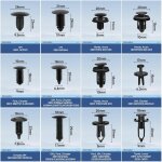Rivet clips plastique, rivet plastique fixation de protection avec bo�te de rangement, multi tailles ...
