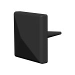 Slid'up by mantion - rivet de d�coration noir type barn door 25 x 25 mm