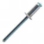 Rivets éclatés tête plate aluminium / acier pad Ø4x25mm - boite de 250 Rivets éclatés tête plate aluminium / acier pad Ø4x25mm - boite de 250