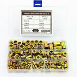 Rivet �crous en acier carbone inserts filet�s �crou aveugle inox t�te plate rivets m3 m4 m5 m6 m8 m10 ...