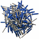 Rivets trigrip de 4. 8 bleu pour plaque mineralogique