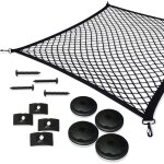 Rnemitery - filet � bagages de voiture, filet de coffre en nylon �lastique 110x60cm filet de protection ...