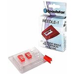 Needle - 1 set de 3 aiguilles de remplacement pour platines vinyles avec pointe en diamant rouge - rouge ...