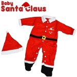 Robe de père noël robe bébé costume complet pour enfant polaire rouge Robe de père noël robe bébé costume complet pour enfant polaire rouge