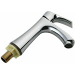 Robinet eau froide pour lave - mains robinet salle de bain en inox chrom� robinet simple de lavabo design ...