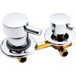 Robinet mitigeur de douche 3 voies 10 voies en laiton, mitigeur d'eau chaude et froide, inverseur g1 ...