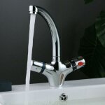Robinet mitigeur thermostatique pour vier de cuisine et salle de bain
