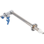 Robinet � poussoir temporis� pour �vier, remplisseur de verre sur colonne