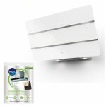 Roblin hotte dcorative incline aspirante inox verre largeur 80cm dbit d'air 730m3 / h