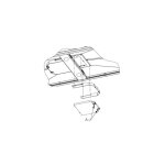 Roblin - support filtre a charbon pour hotte aspirante 30sf069