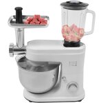 Robot de cuisine avec hachoir � viande, m�langeur universel 3 en 1, mixeur multifonction avec fouet, ...
