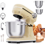 Robot m�nager et batteur �lectrique, moteur puissant de 1500 w, avec deux bols m�langeurs en acier inoxydable ...