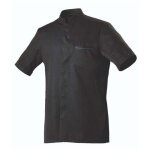 Robur - veste de cuisine manches courtes homme dunes mc noir l
