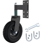 Roleader ? roue de portail 20 cm ? charge 275 kg ? acier �pais et polym�re ? rotation 360� ? roulements ...