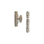 Fonderie rollinger - cr�mone rustique fonctionnelle rollinger + sachet d'accessoires pour tringle 16x8 ...