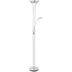 Rome - lampadaire chrome, verre opale, g9 - endon Rome - lampadaire chrome, verre opale, g9 - endon