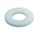 Rondelle plate nylon naturel m4x8x0. 5