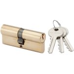Cylindre europ�en double entr�e 35x35mm laiton sur ptt et edf ronis 071010pd
