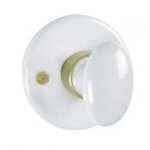 Rosace avec poign�e � bouton et bec - de - cane en porcelaine 1pc