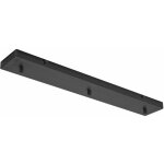 Rosace rectangulaire en m�tal alice noire ip20 pour suspension - socle de plafond moderne, connexion ...