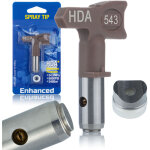 Rosfix set buse de pulv�risation hda + 543 ? jet 25 cm, m�tal nickel� anticorrosion pour enduit et lissage ...