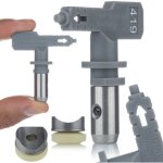 Rosfix set buse de pulv�risation hi - flow 419 ? jet 20 cm, � 0, 019  pour acrylique et latex haute pr�cision ...