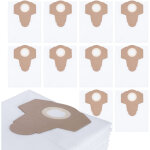 Rosfix set sacs aspirateur 30l 10x ? microfibre synth�tique 65x45cm filtration hepa �63, 5mm compatible ...