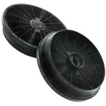 Lot de 2 filtres charbon acm14 145x30mm (49011548, 9179183012) hotte airlux, ariston hotpoint, aya, beko, ...