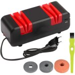 Rosvola aiguiseur de couteaux electrique, eguiseur de couteau professionnel, rev�tement diamant, base ...