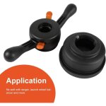 Rosvola - cric wheel balancer - vis papillon � d�gagement rapide et manom�tre � �crou d'arbre de moyeu ...