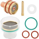 Rosvola tfm53ncn tig kit de soudage torche de soudage pince � verre pour wp17 / wp18 / wp26(2. 4mm)