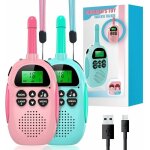Rotationnel - talkies walkies enfants, vox talkie walkie rechargeable avec radio � 2 voies 16 canaux, ...